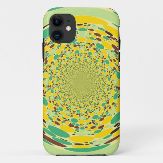 水玉模様カラフルはシームレスに旋回 Case-Mate iPhoneケース (裏面)