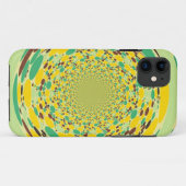 水玉模様カラフルはシームレスに旋回 Case-Mate iPhoneケース (裏面(横))