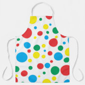 水玉模様カラフルエプロン；サイズを選択 エプロン (正面)