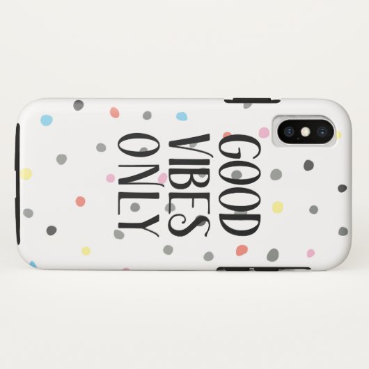 水玉模様カラフルグッドバイブのみ Case-Mate iPhoneケース (裏面(横))