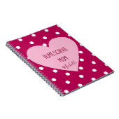 水玉模様カラフルズホームスクールママ ノートブック (右側)