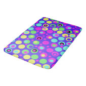 水玉模様カラフルパーティーバスマット バスマット (アングル)