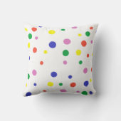 水玉模様カラフル枕 クッション (裏面)