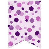 水玉模様カラフル気泡 バンティングフラッグ (第3の旗)