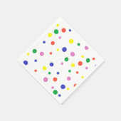 水玉模様カラフル紙ナプキンス スタンダードカクテルナプキン (角)