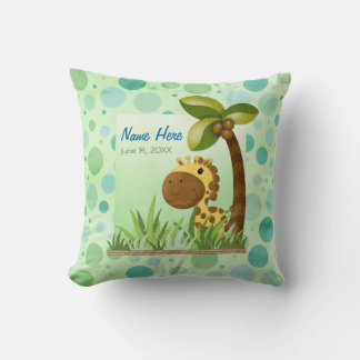 水玉模様キリン形容認枕 クッション