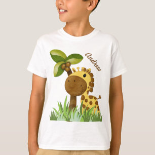 水玉模様キリン Tシャツ