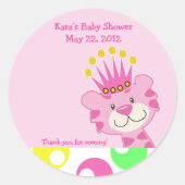 水玉模様クイーンオブザジャングルカスタムの人気ステッカー ラウンドシール (正面)