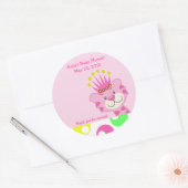 水玉模様クイーンオブザジャングルカスタムの人気ステッカー ラウンドシール (封筒)