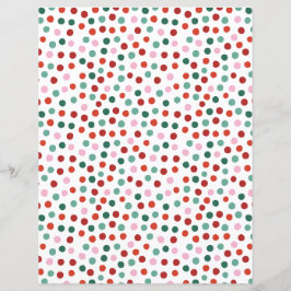 水玉模様クリスマスクラフト紙