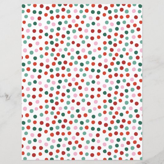 水玉模様クリスマスクラフト紙 (正面)