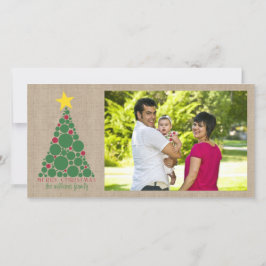 水玉模様クリスマスツリー シーズンカード