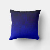 水玉模様グラデーション海軍の黒い色の濃いプリント クッション (裏面)