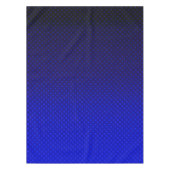 水玉模様グラデーション海軍の黒い色の濃いプリント テーブルクロス (正面)