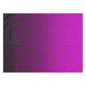 水玉模様グラデーション紫色の黒い色の濃いプリント テーブルクロス (正面(横))