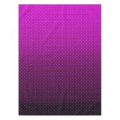 水玉模様グラデーション紫色の黒い色の濃いプリント テーブルクロス (正面)