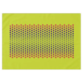 水玉模様グラデーション緑の赤い青+アイディア テーブルクロス (正面(横))