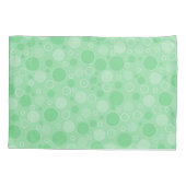 水玉模様グリーントーン60年代 枕カバー (裏面)