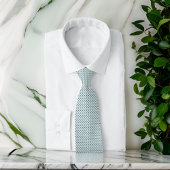 水玉模様グリーンライトグリーンミニマルクラシック ネクタイ