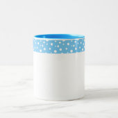 水玉模様コーヒーマグ ツートーンマグカップ (中央)