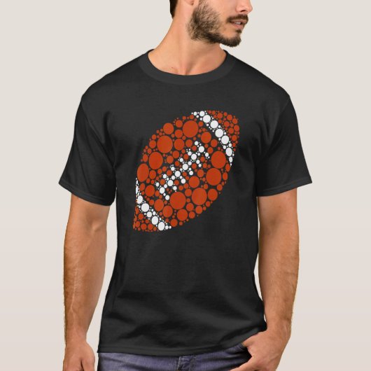 水玉模様サッカー選手国際的のドット・デイ Tシャツ (正面)
