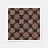 水玉模様サファリサンセットボヘミアンスター秋曼荼羅 スタンダードカクテルナプキン (正面)