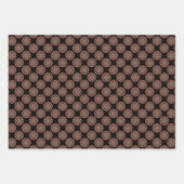 水玉模様サファリサンセットボヘミアンスター秋曼荼羅 ラッピングペーパーシート (正面3)