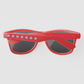 水玉模様サングラス(レッド&アクア) サングラス (裏面)