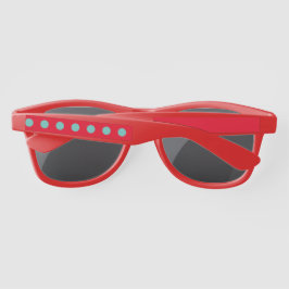 水玉模様サングラス（レッド&アクア） サングラス