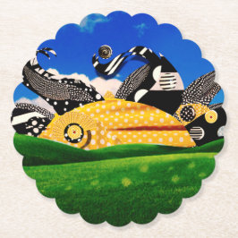 水玉模様サン! ペーパーコースター