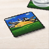 水玉模様サン！ ペーパーコースター (アングル)