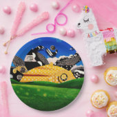 水玉模様サン！ ペーパープレート (パーティー)