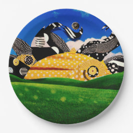 水玉模様サン! ペーパープレート