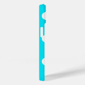 水玉模様シアン16進コード00E3F4 Case-Mate iPhoneケース (裏面 / 右)