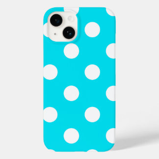 水玉模様シアン16進コード00E3F4 Case-Mate iPhone 14ケース