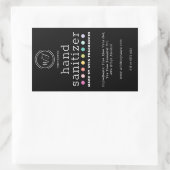 水玉模様シャルボードラージハンドサニタイザーソープ 長方形シール (バッグ)