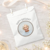 水玉模様シンプル写真ギフト編集可能シック フェイバーバッグ (クリップ留めされた状態)