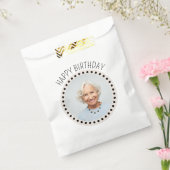 水玉模様シンプル写真ギフト編集可能シック フェイバーバッグ (封をした状態)