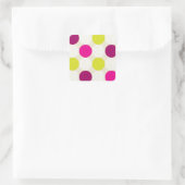 水玉模様シール スクエアシール (バッグ)