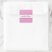 水玉模様シール スクエアシール (バッグ)