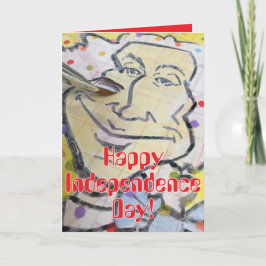 水玉模様ジョージハッピーインディペンデンスデイ カード