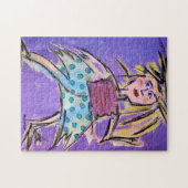 「水玉模様スカート」パズル ジグソーパズル (横)