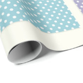 水玉模様スクウェア、パステル ラッピングペーパー (ロールコーナー)