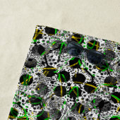 水玉模様スクライブルプリント ビーチタオル (インサイチュ)