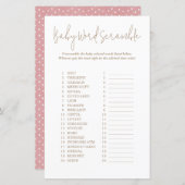 水玉模様スクランブル動物赤ちゃんシャワーゲーム (正面/裏面)