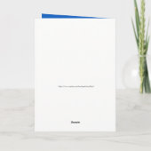 水玉模様ストライプとお誕生日ケーキカード カード (裏面)