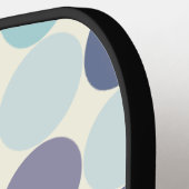 水玉模様ストライプズPickleballパドルテンプレート ピックルボールラケット (左詳細)