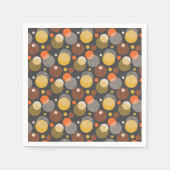 水玉模様ストライプパターン スタンダードカクテルナプキン (正面)