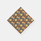 水玉模様ストライプパターン スタンダードカクテルナプキン (角)