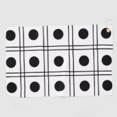 水玉模様ストライプ ゴルフタオル (横)